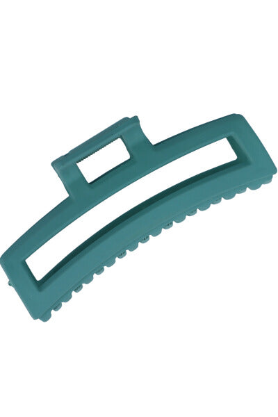 Pinza rectangular larga mate VERDE