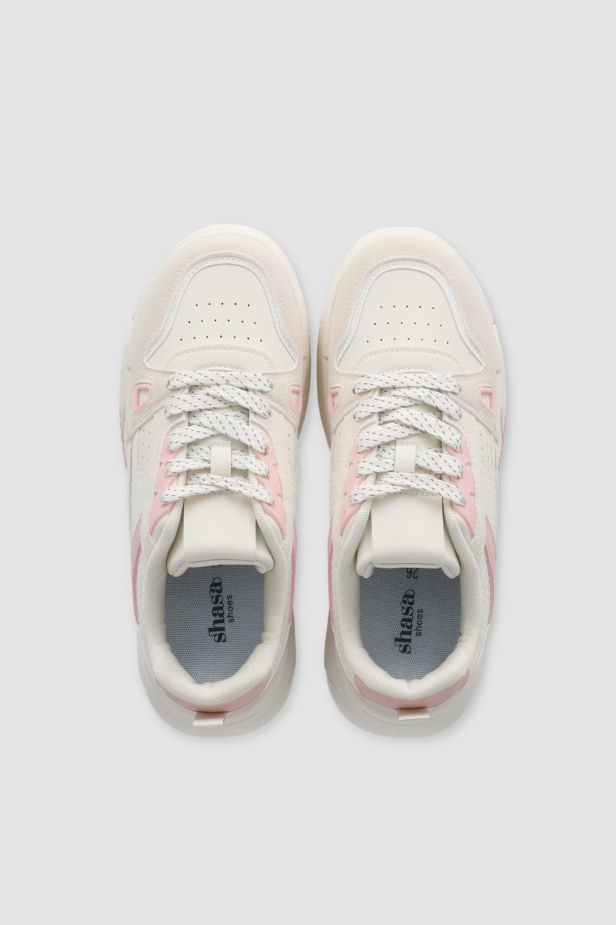 Tenis Perforados Contrastes BLUSH