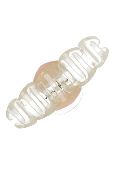 Midi Curved heart clamp Nude