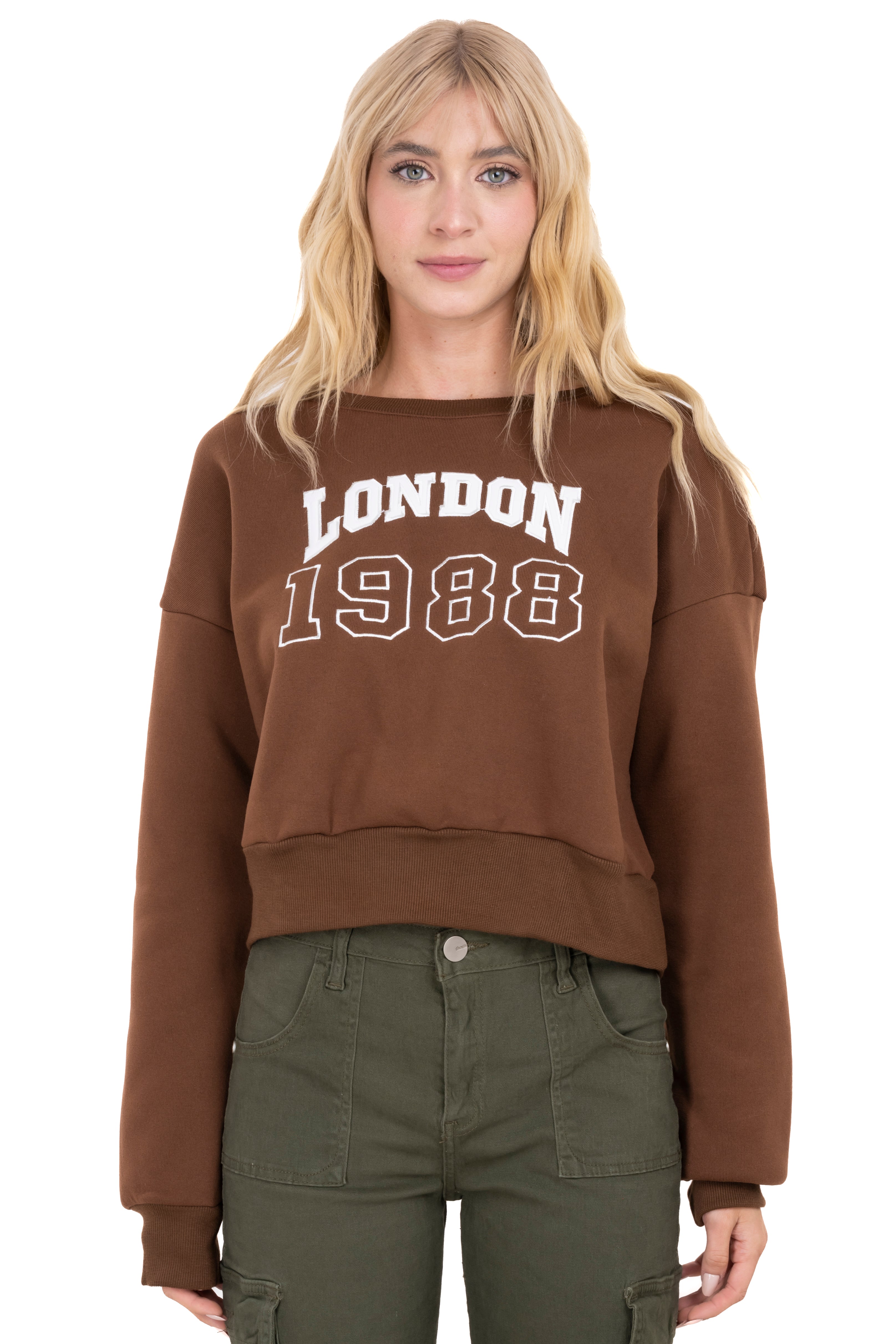 London Lisa sweatshirt Dark coffee