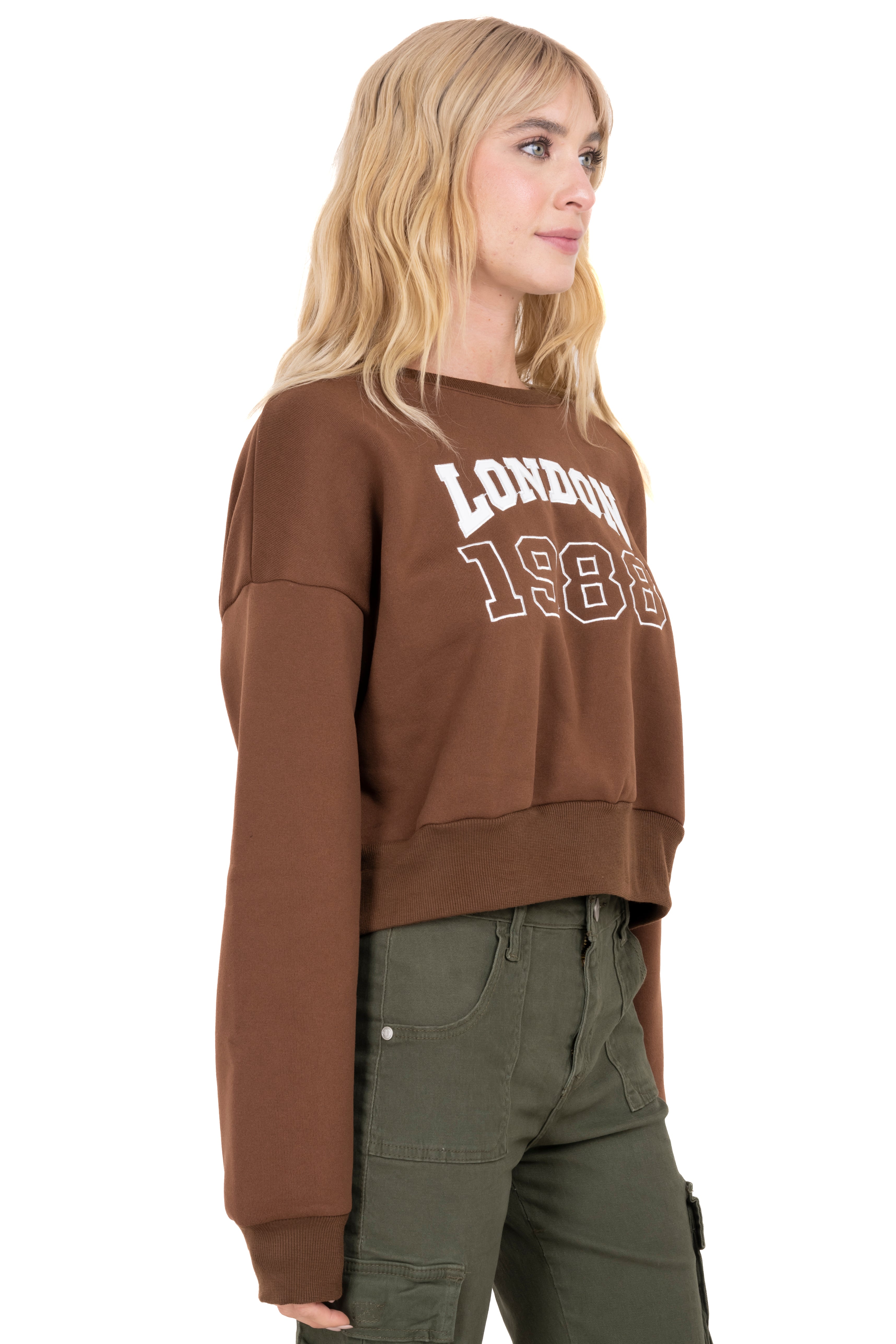 London Lisa sweatshirt Dark coffee