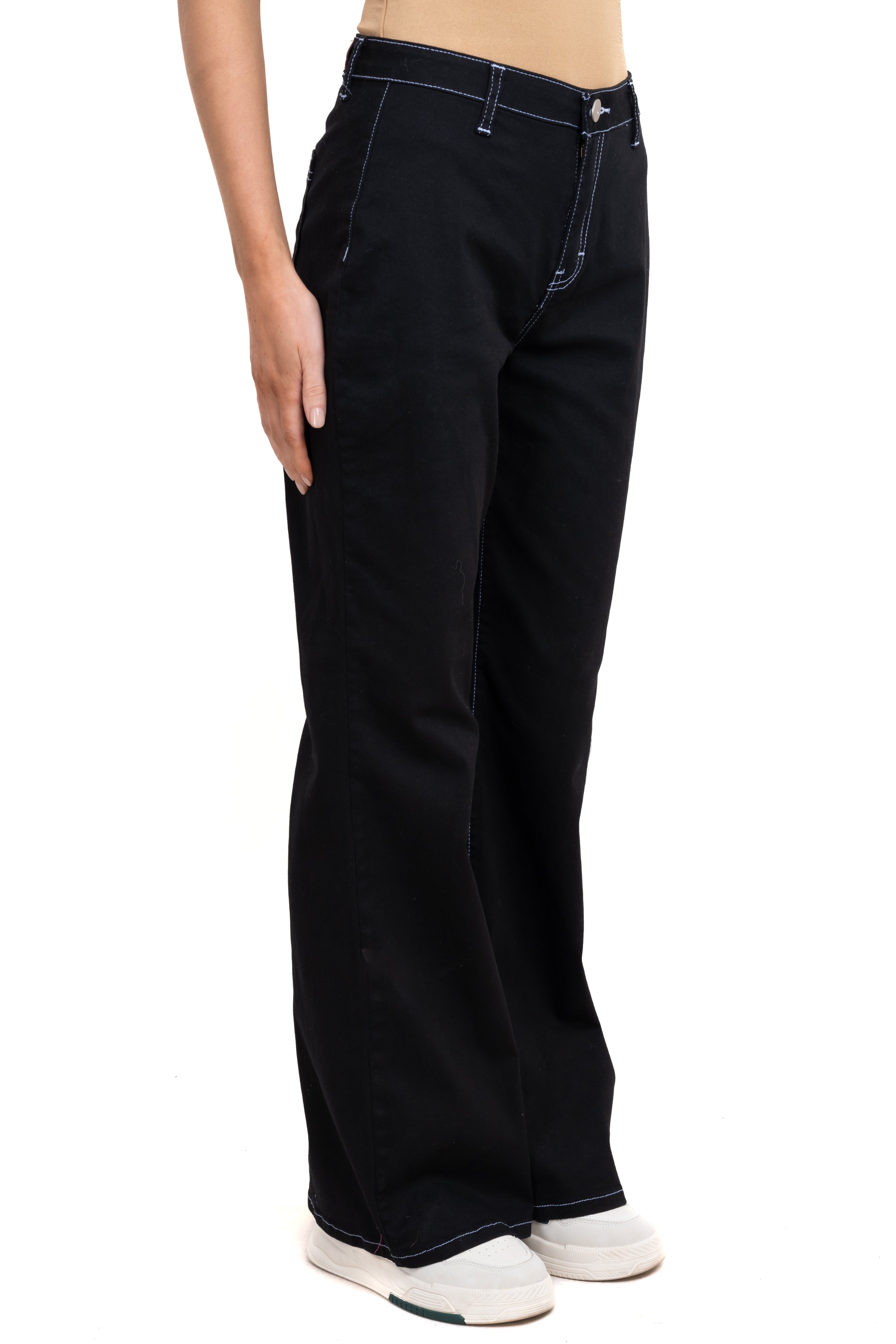 WIDE LEMOS WIDE JEANS Black Combo