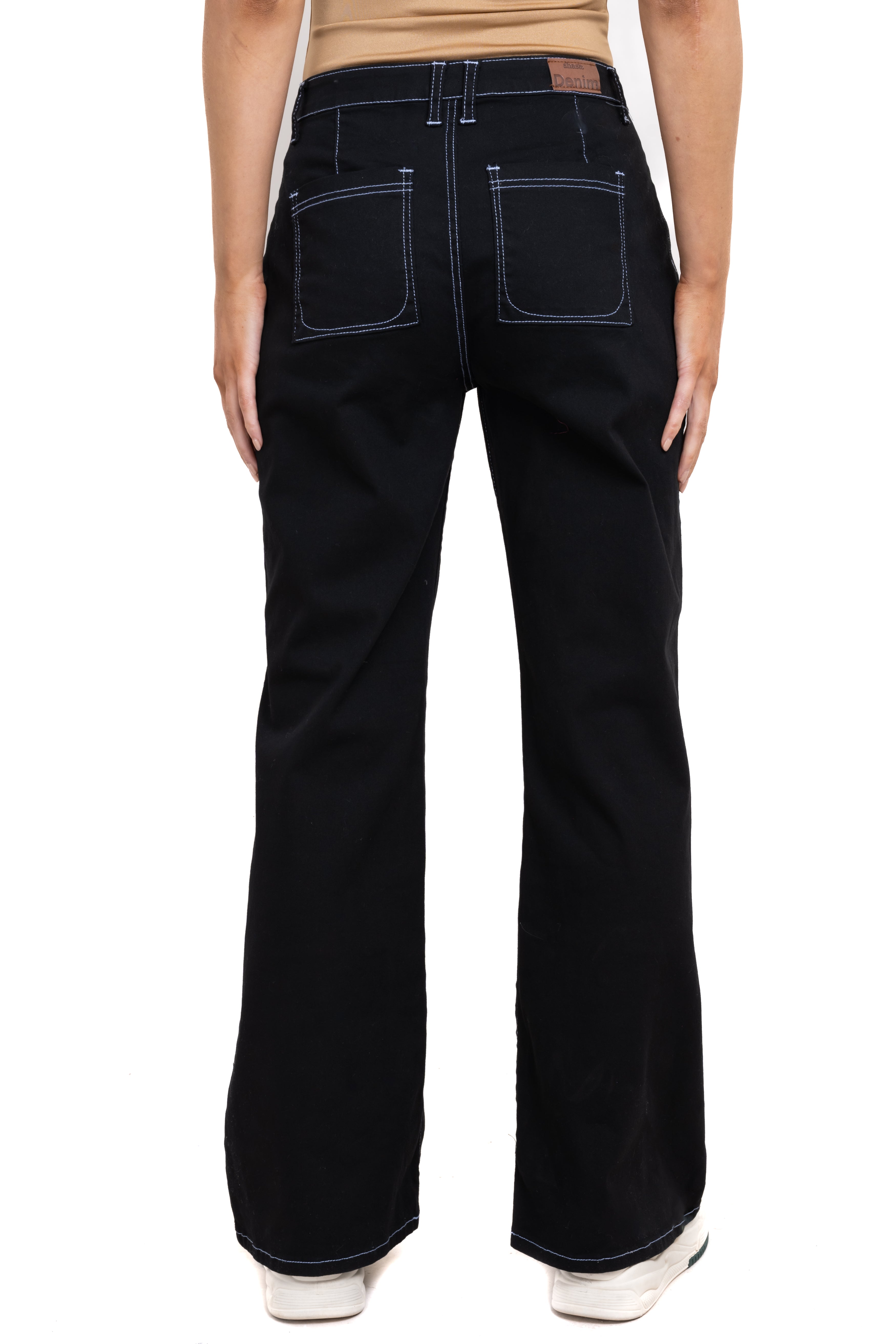 WIDE LEMOS WIDE JEANS Black Combo