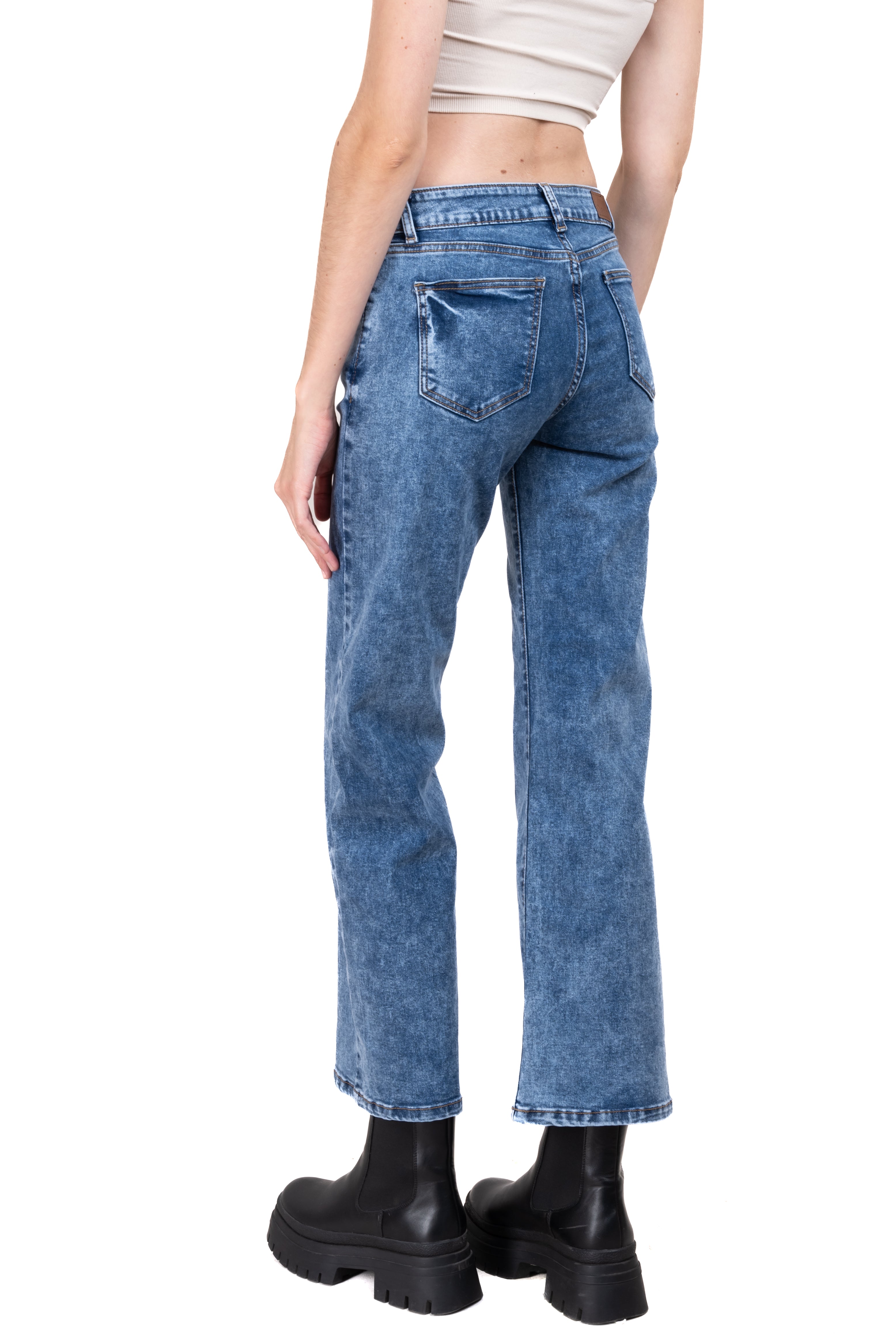 Straight Jeans worn Medium acid