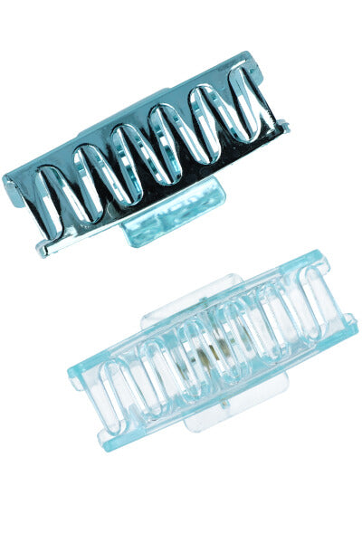 Set 2 pieces rectangular clamp BLUE