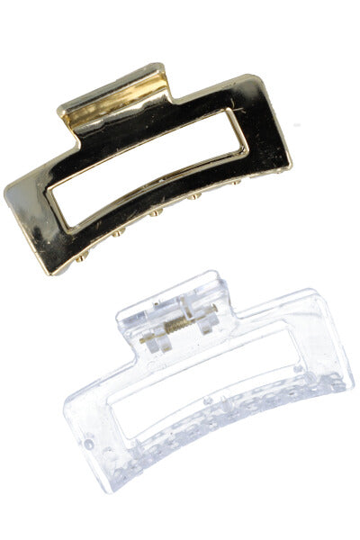 Set 2 pieces rectangular clamp GOLD