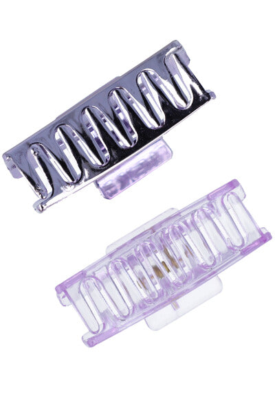 Set 2 pieces rectangular clamp PURPLE