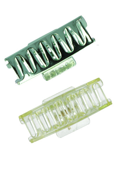 Set 2 pieces rectangular clamp GREEN