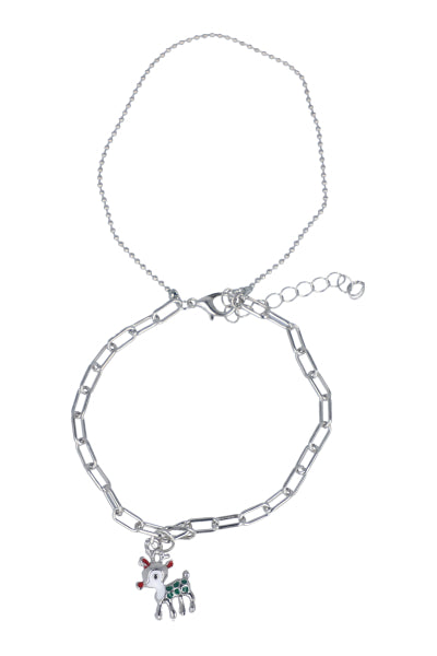 Chain reindeer bracelet SILVER