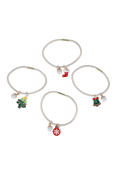 Set Christmas Charms Bracelets GOLD