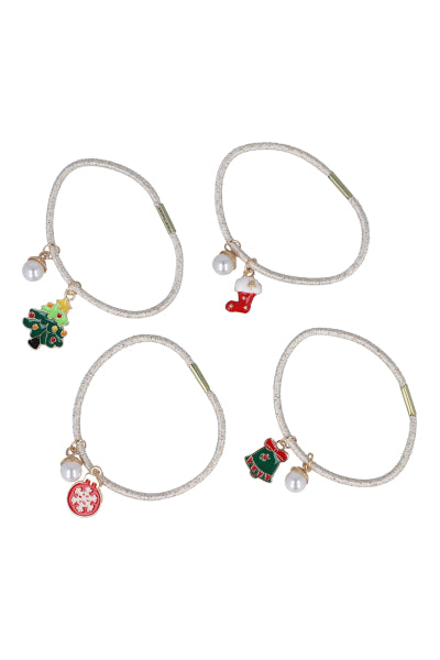 Set Christmas Charms Bracelets GOLD