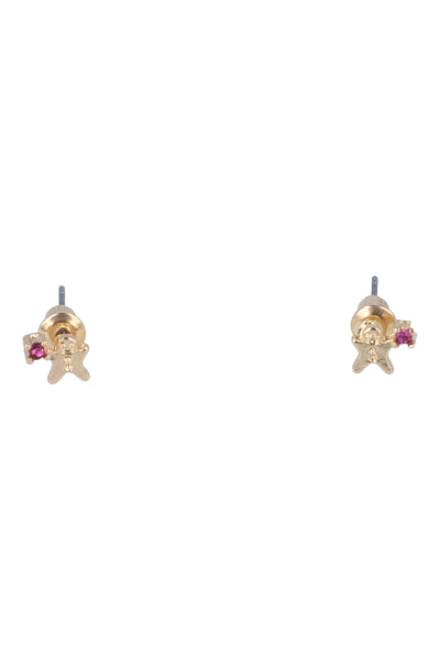 Mini cookie earrings GOLD