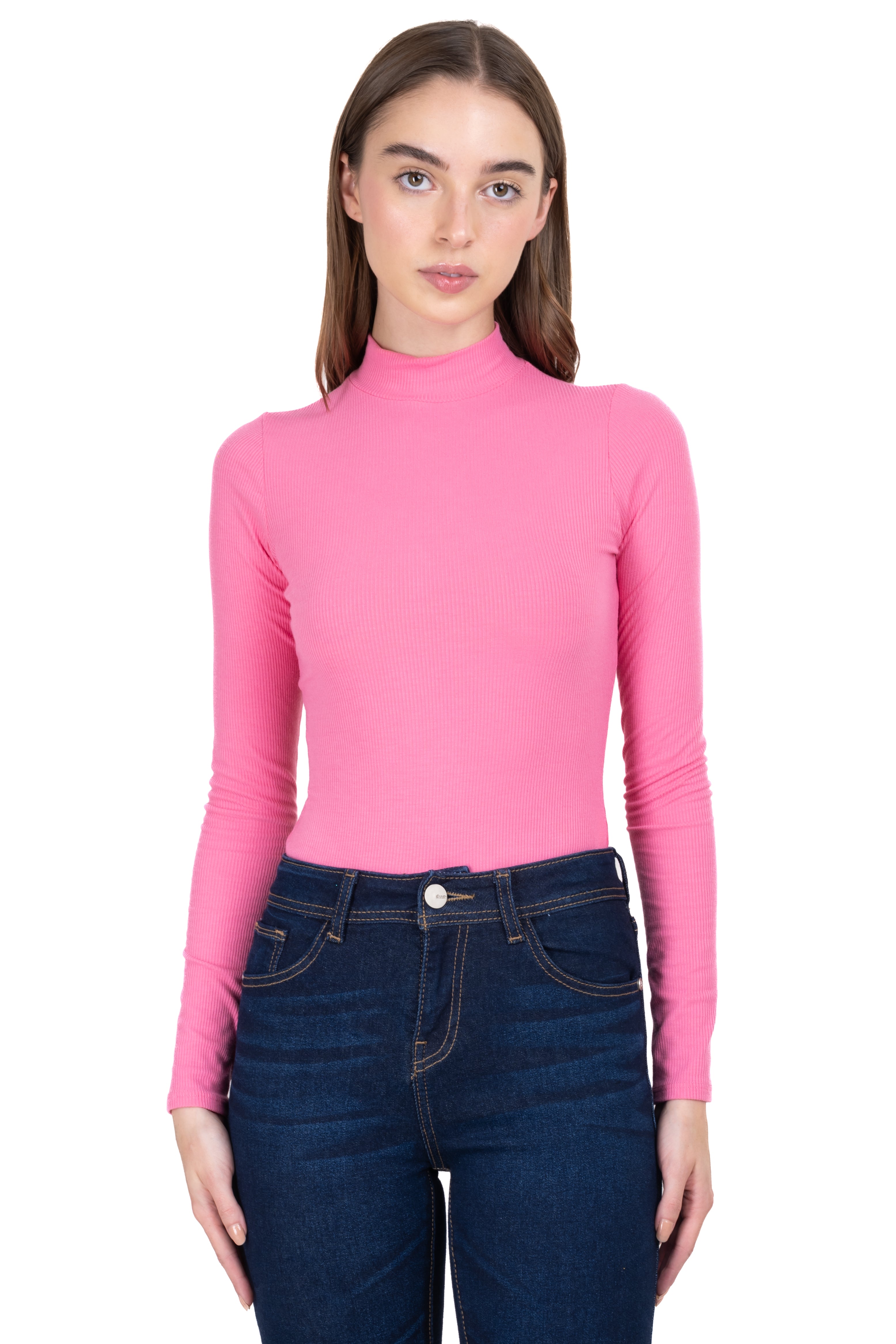 Bodysuit cuello alto acanalado ROSA