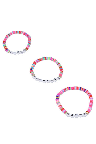 Set 3 Friendship bracelets MULTICOLORED