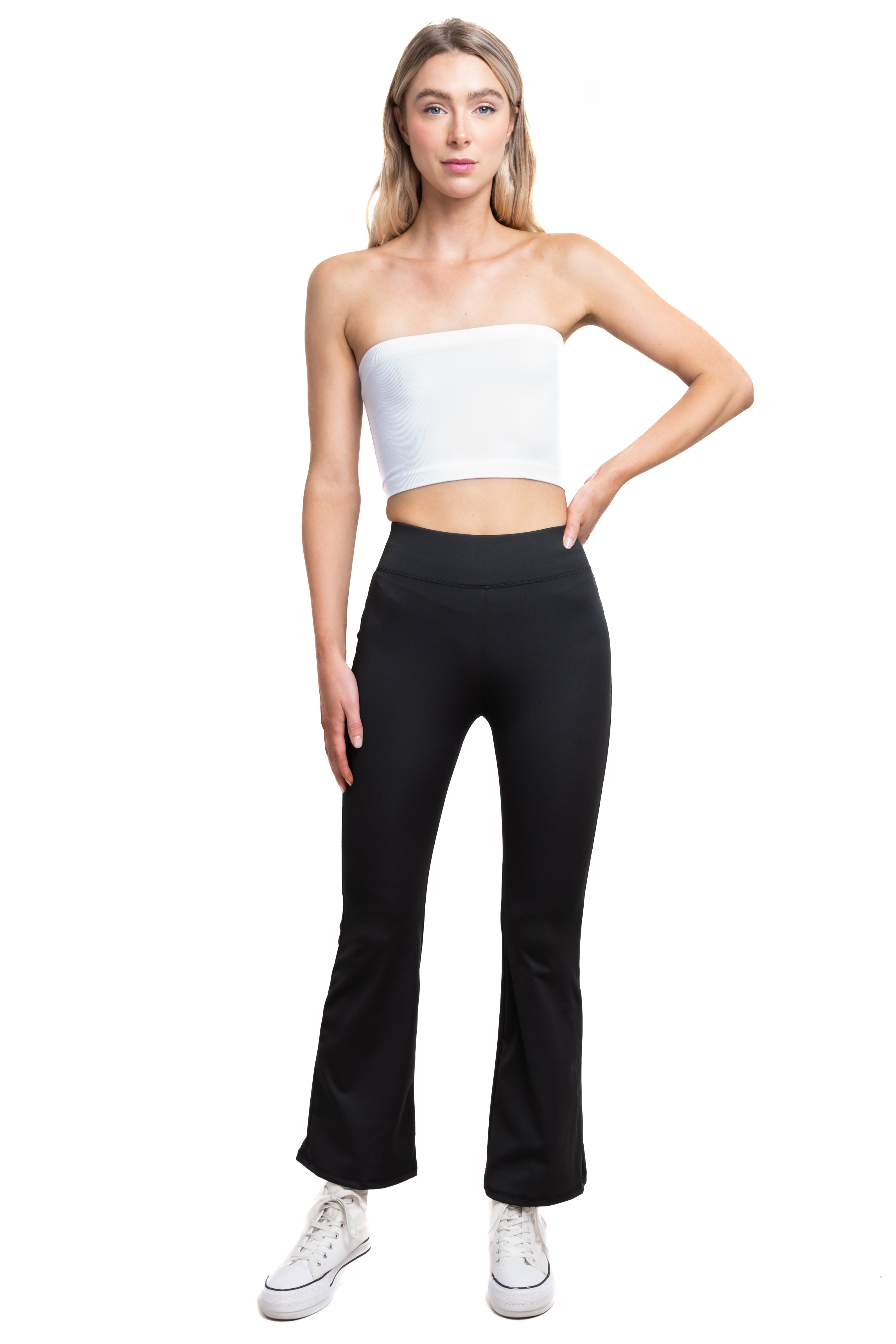 Leggings flared seamless NEGRO