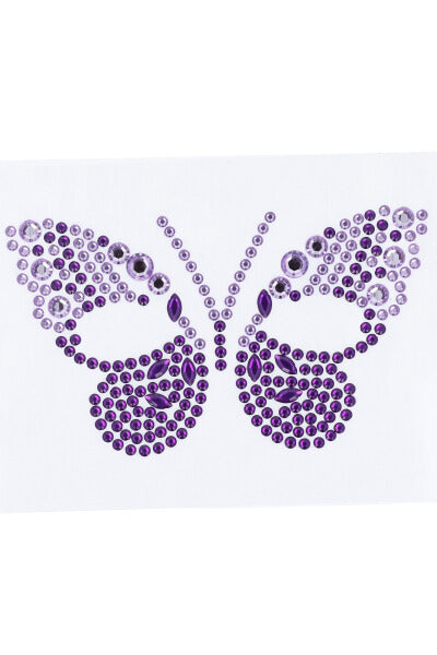 Brillos faciales mariposa milticolor MORADO