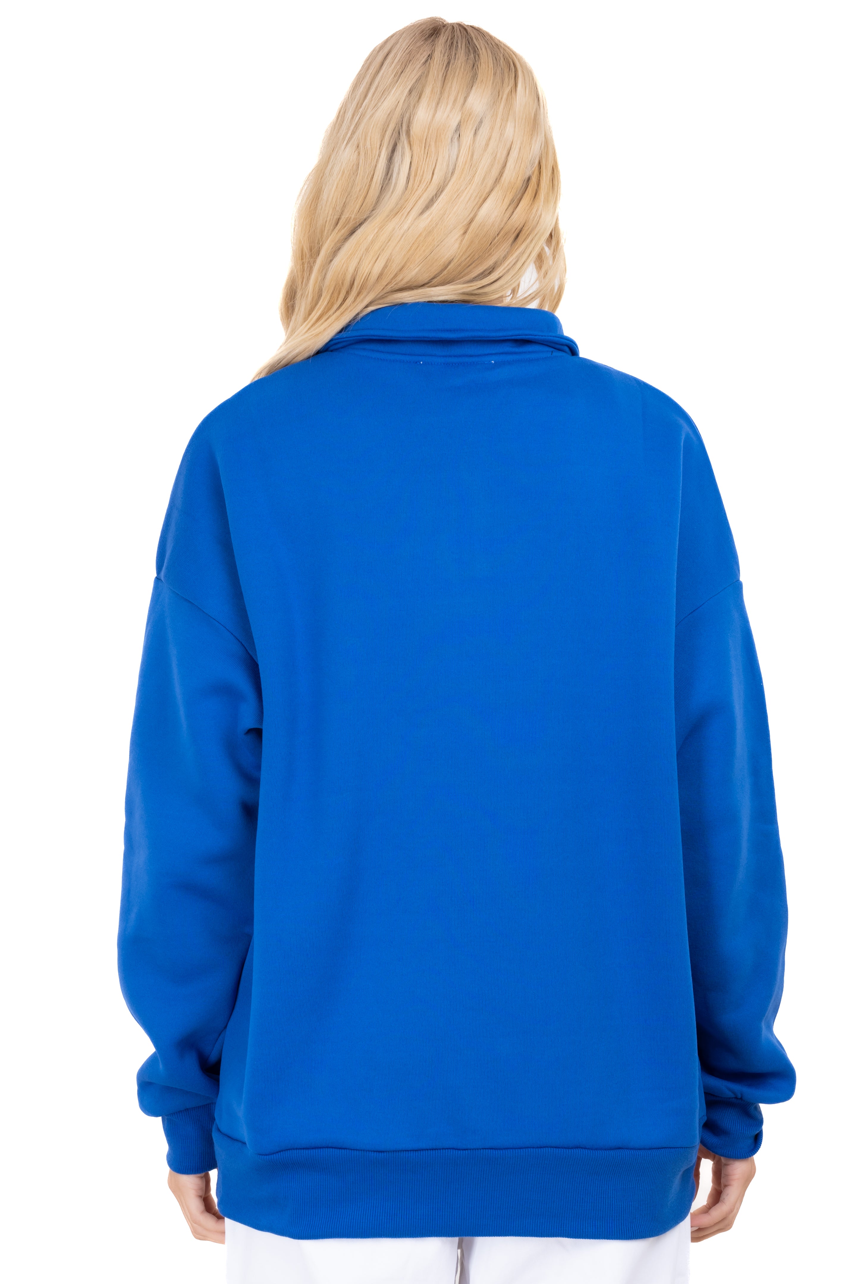 High neck oversize sweatshirt King blue