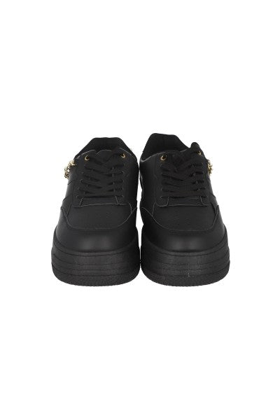 TENIS CASUAL PLATAFORMA CADENA NEGRO