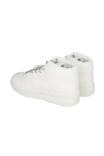 TENIS BOTA AGUJETA BRILLOS BLANCO