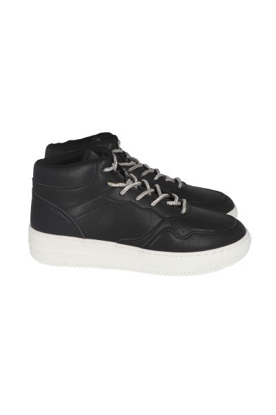 TENIS BOTA AGUJETA BRILLOS NEGRO