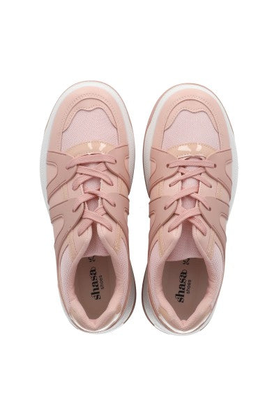 TENIS REDONDEADO ZIGZAG BLUSH