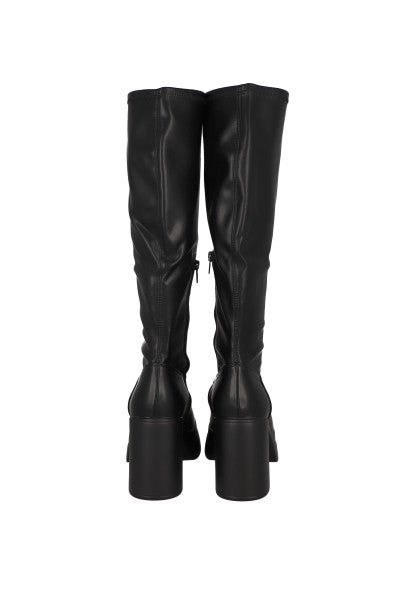 Long Boots Double Platform BLACK