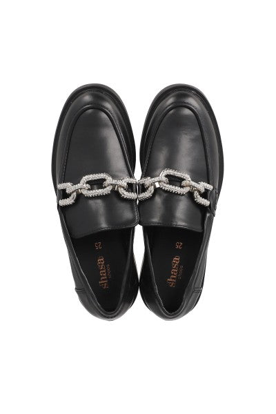 LOAFER HEBILLA BRILLOS NEGRO