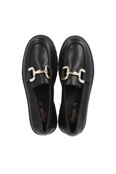 Loafers chunky hebillas NEGRO