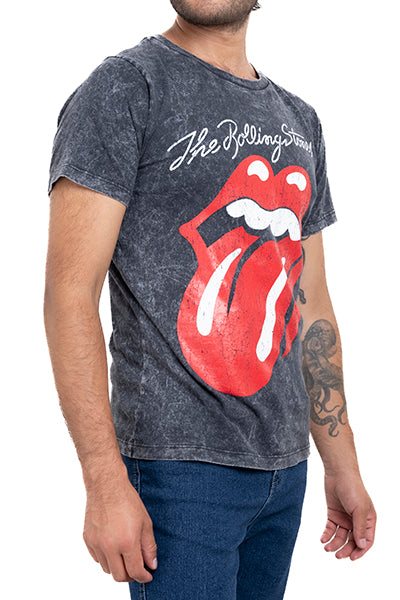 Acid Wash Rolling Stones shirt Black Combo