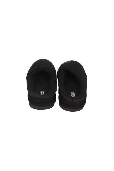 Pantuflas acolchadas sherpa NEGRO