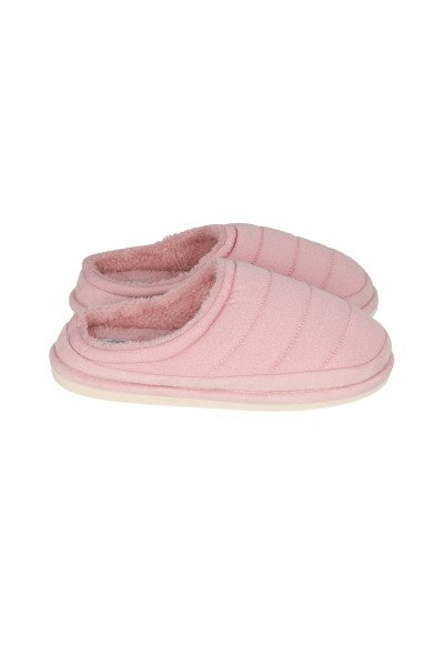 Pantuflas acolchadas sherpa PALO DE ROSA