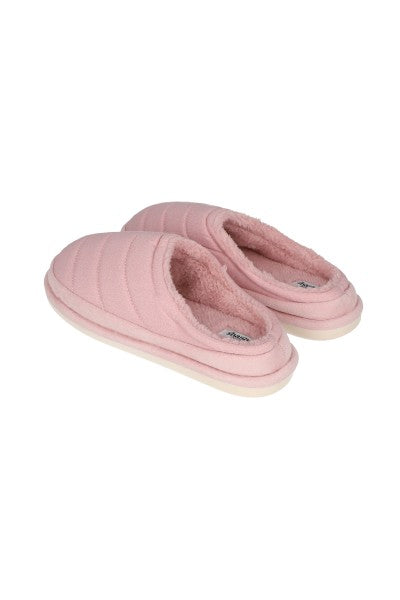 Pantuflas acolchadas sherpa PALO DE ROSA