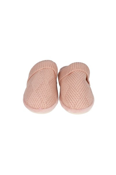 Pantuflas tejidas sherpa PALO DE ROSA