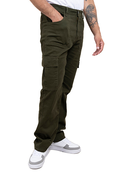 Straight pants Bags Cargo OLIVE