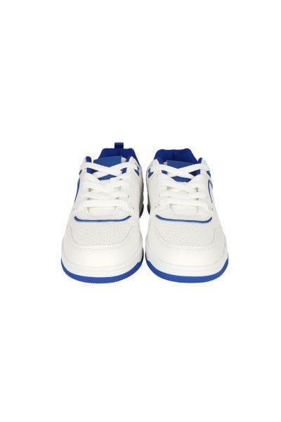 TENIS CASUAL PERFORADO DETALLES AZUL