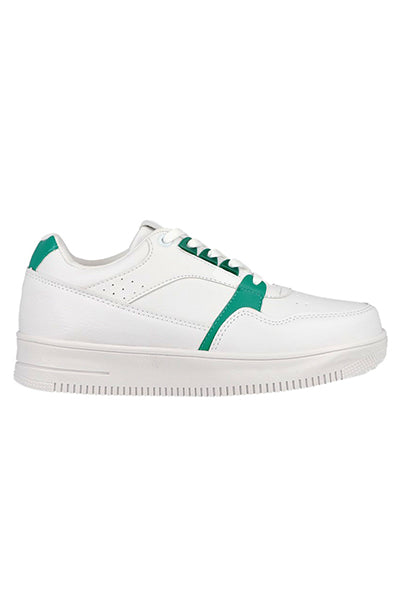 Bicolor perforated casual tennis White Combo