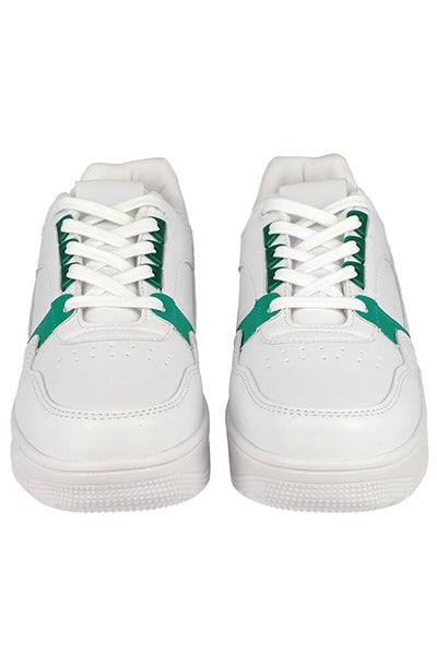 Bicolor perforated casual tennis White Combo