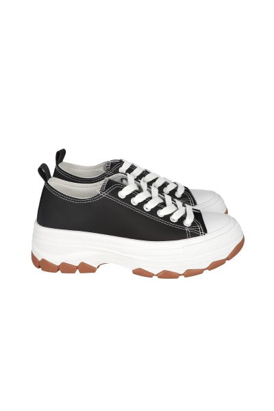 TENIS PU SUELA TRACK NEGRO