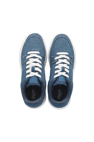 Tenis retro plataforma sencillo MEDIUM WASH