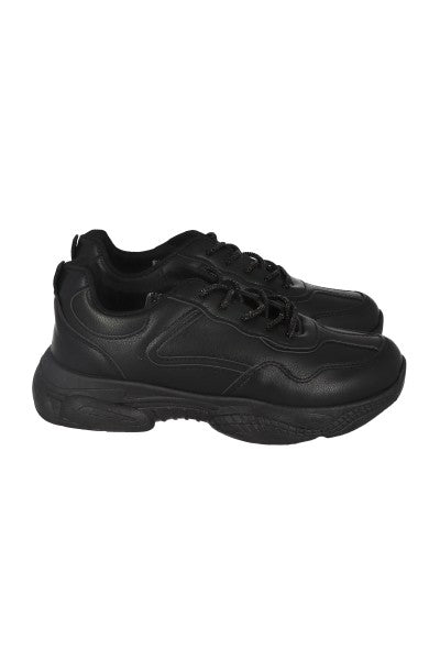 Tenis Runner Lengueta Agujeta Brillos NEGRO