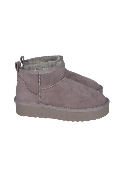 Botas Lisas Forro Peluche GRIS