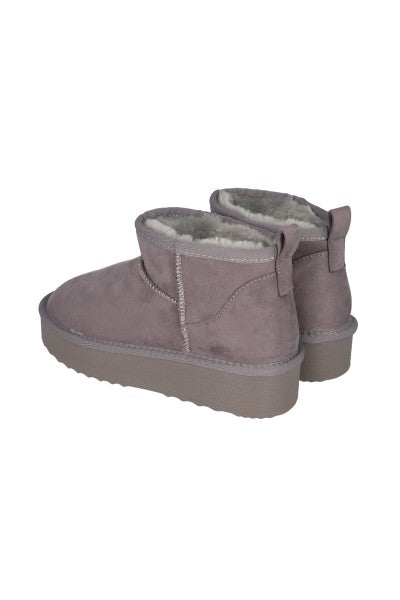 Botas Lisas Forro Peluche GRIS