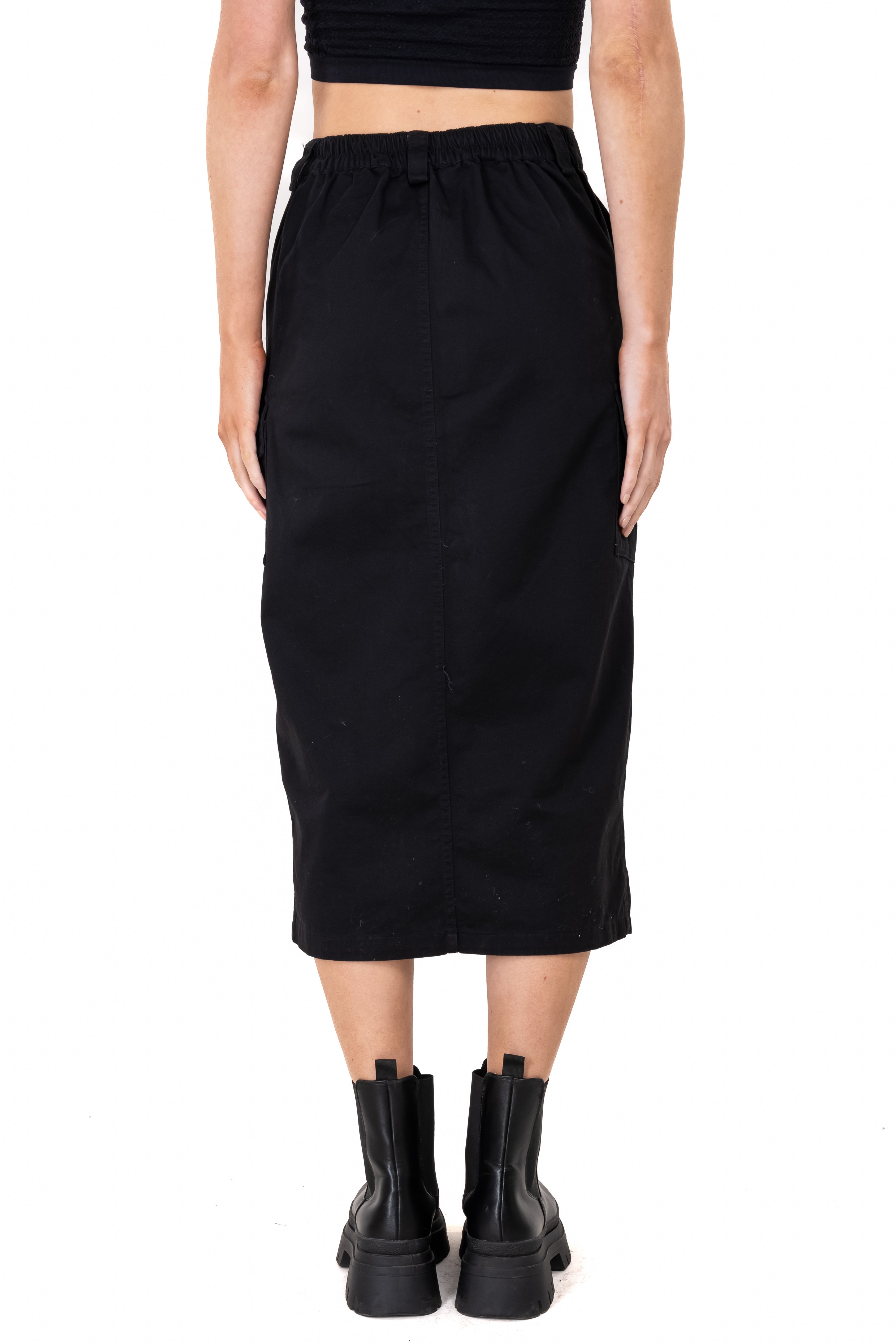 Maxi skirt Bags Cargo BLACK