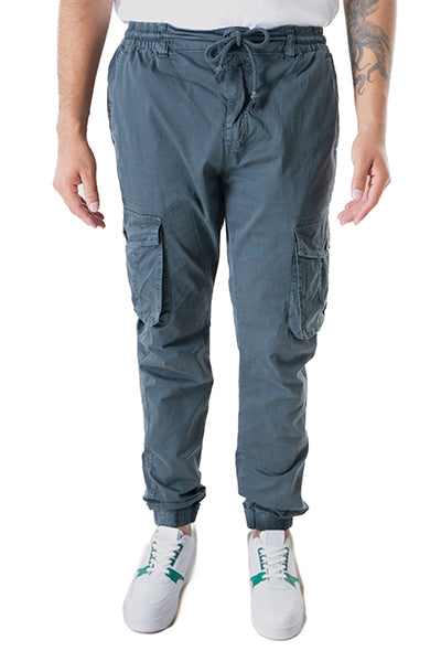 Jogger bolsos cargo gabardina GRIS