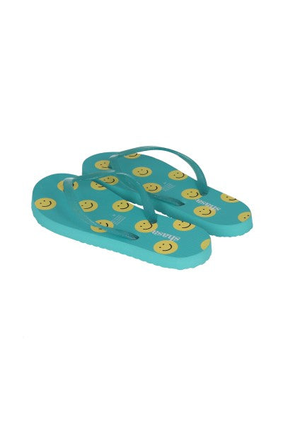 Flip flop happy faces BLUE