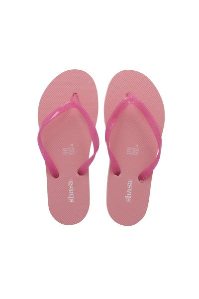 Flip Flop Tiras Glitter PALO DE ROSA