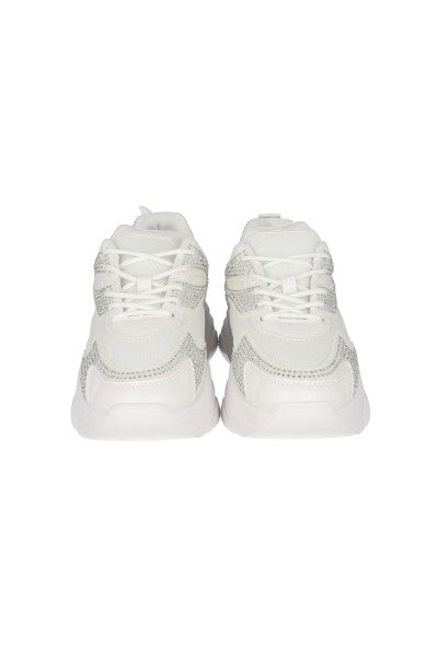 TENIS RUNNER CHUNKY BRILLOS BLANCO