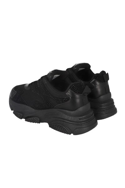 TENIS RUNNER CHUNKY BRILLOS NEGRO