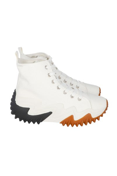 Tenis bota suela chunky BLANCO