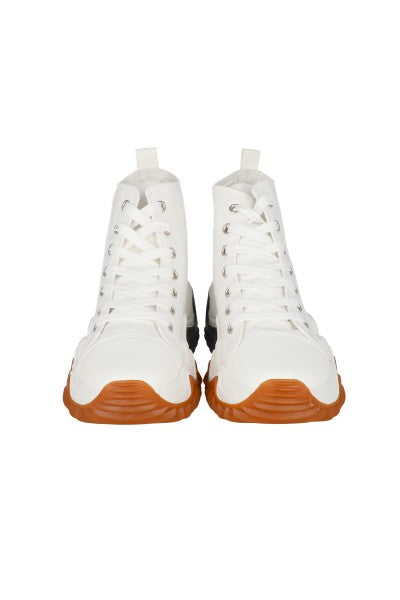 Tenis bota suela chunky BLANCO